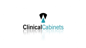 3D CGI Clinical cabinets aniamted logo motion graphics medical clean rooom white