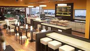 3D CGI Insomnia fit out retail coffee dublin ariport terminal 1