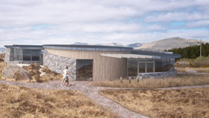 3D CGI Architeural Visualisation connemara OPW visitor centre