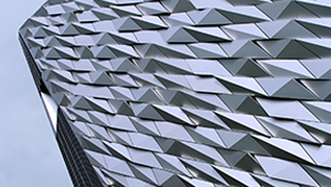 Video commercial photogrpahy fractal facade architecture Titanic belfast northern ireland