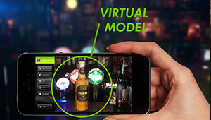 Web mobile app designar augmented reality applicaiton glass bottle fmcg design heineken